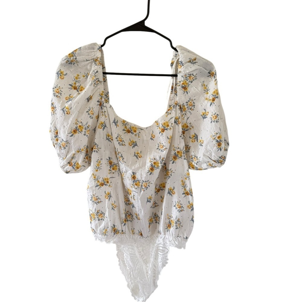 Free People Intimately NEW Angela Floral Print Bodysuit - Picture 2 of 6